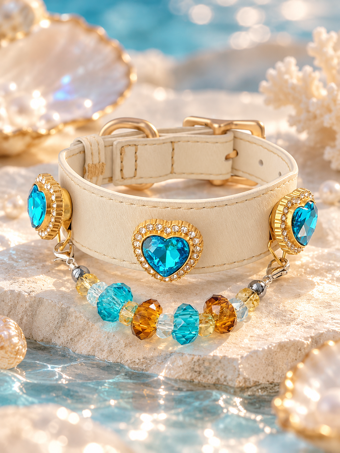 Sunlit Ocean Heart
