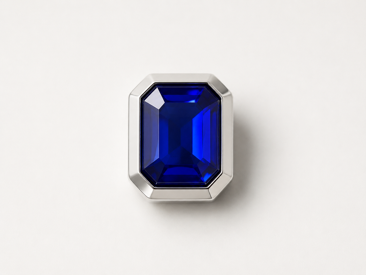 Set of 3 - Sapphire Jewel Charm