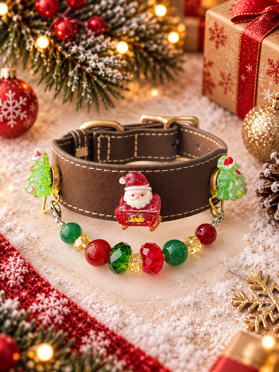 Santa’s Evergreen Collar