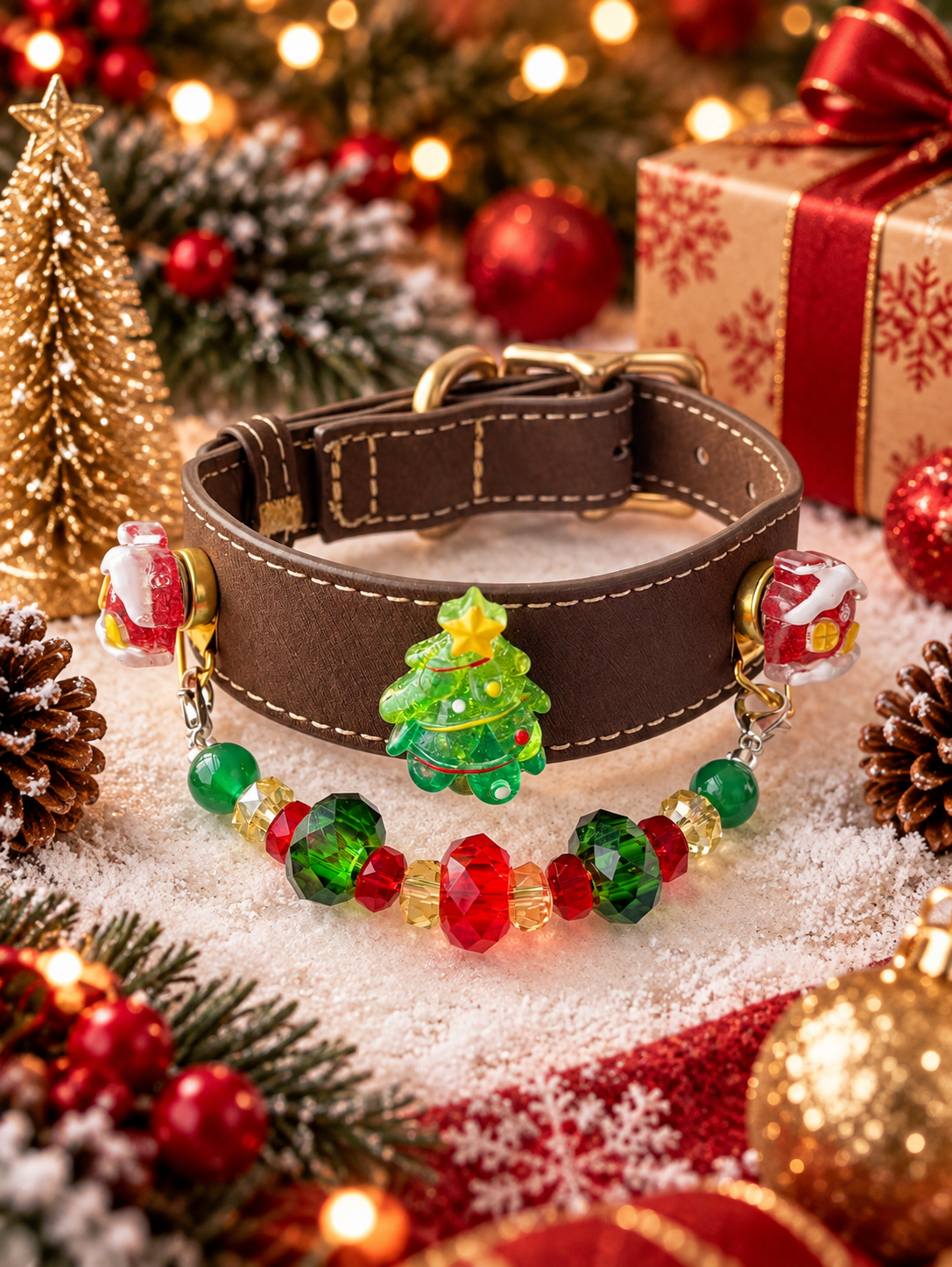 Christmas Evergreen Collar