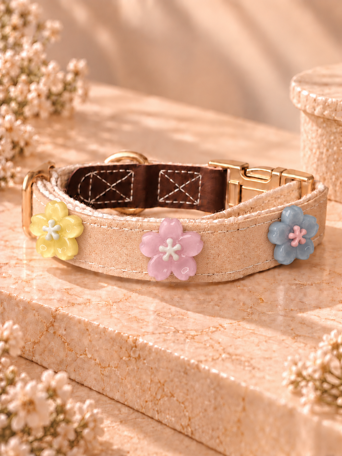 Pastel Bloom GemSwitch Buckle Collar