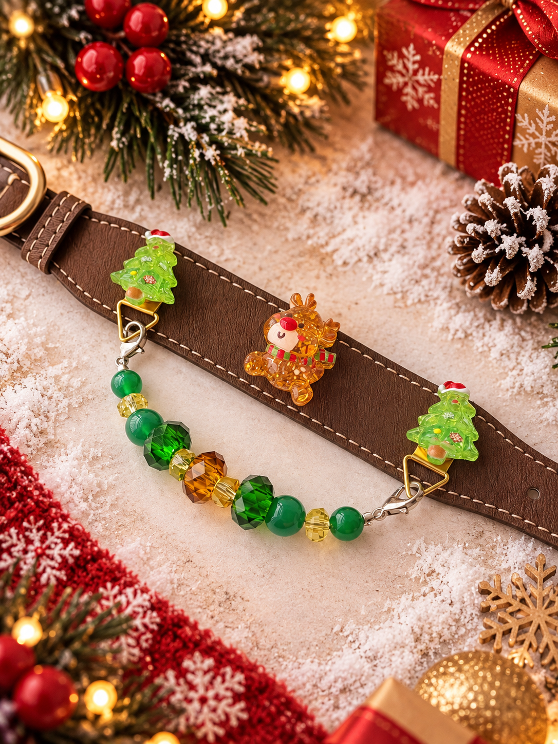 Golden Forest Reindeer Collar