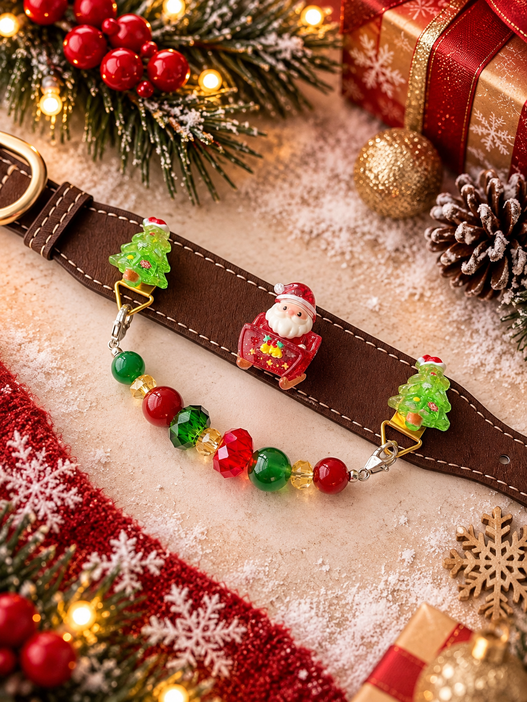 Santa’s Evergreen Collar