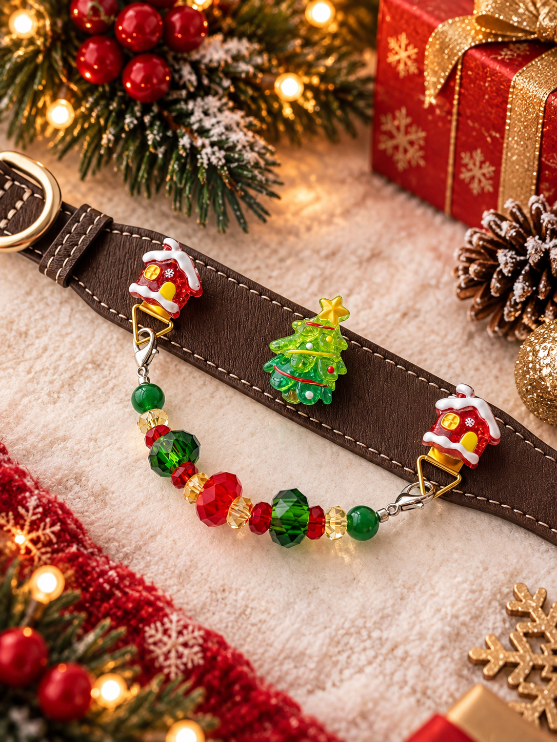 Christmas Evergreen Collar